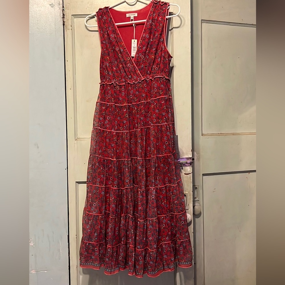 Max Studio sleeveless tiered maxi dress